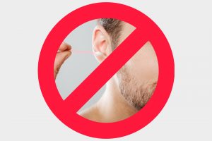 Cleaning ears with cotton swabs is prohibited