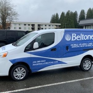 Beltone Hearing Centre's mobile hearing aid vehicle